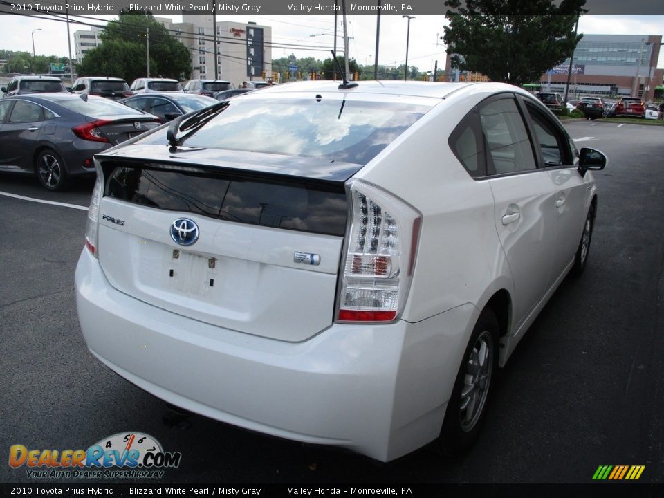 2010 Toyota Prius Hybrid II Blizzard White Pearl / Misty Gray Photo #5