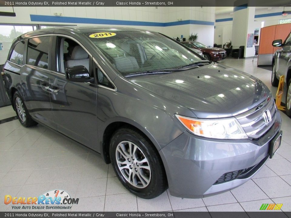 2011 Honda Odyssey EX Polished Metal Metallic / Gray Photo #3