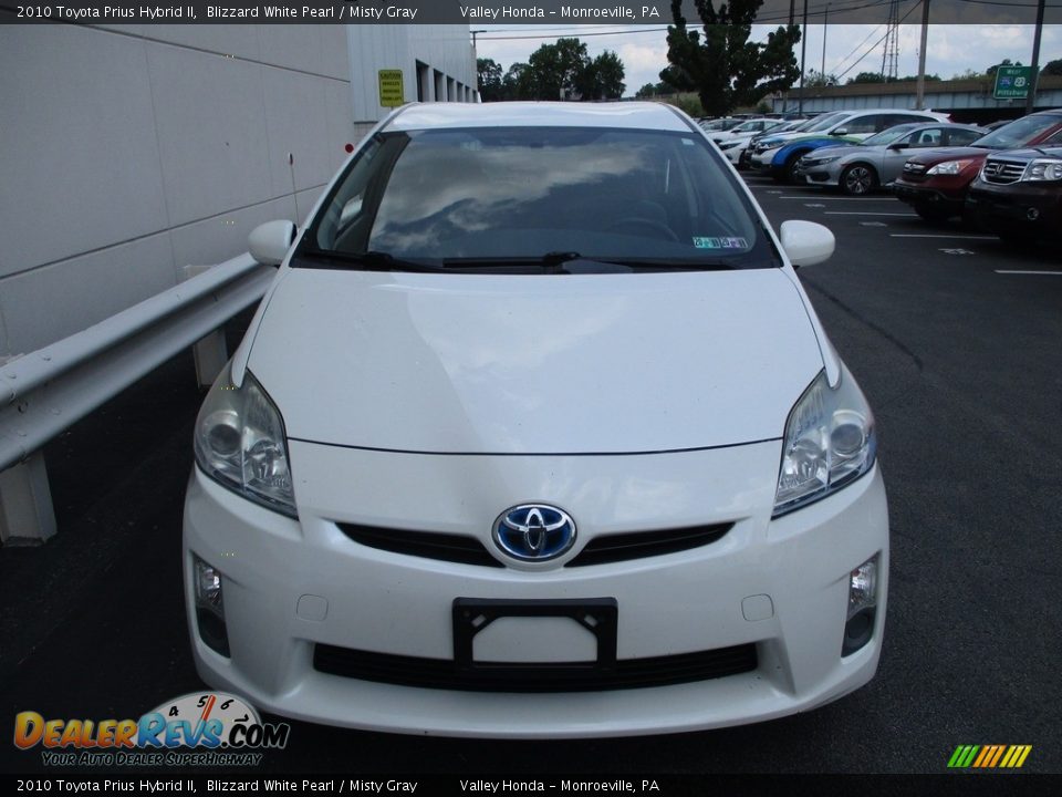 2010 Toyota Prius Hybrid II Blizzard White Pearl / Misty Gray Photo #9