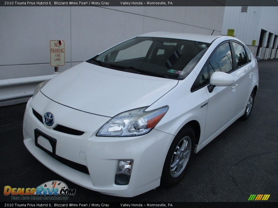 2010 Toyota Prius Hybrid II Blizzard White Pearl / Misty Gray Photo #10