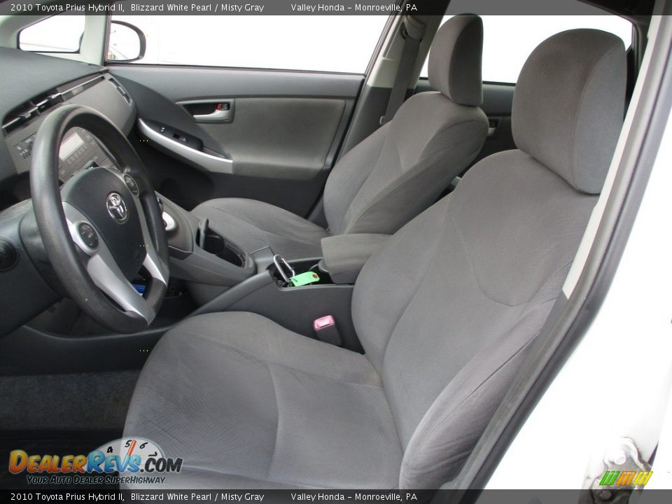2010 Toyota Prius Hybrid II Blizzard White Pearl / Misty Gray Photo #12