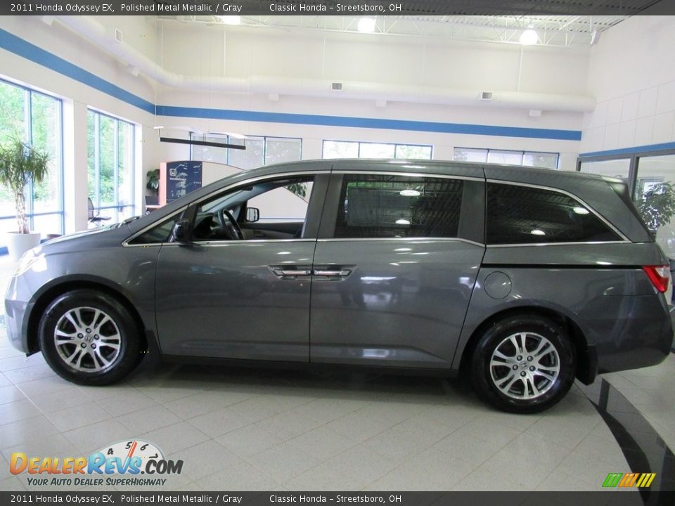 2011 Honda Odyssey EX Polished Metal Metallic / Gray Photo #10