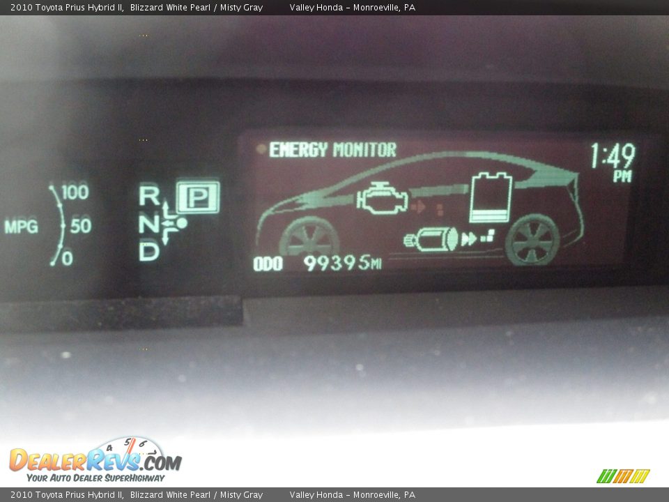 2010 Toyota Prius Hybrid II Blizzard White Pearl / Misty Gray Photo #20