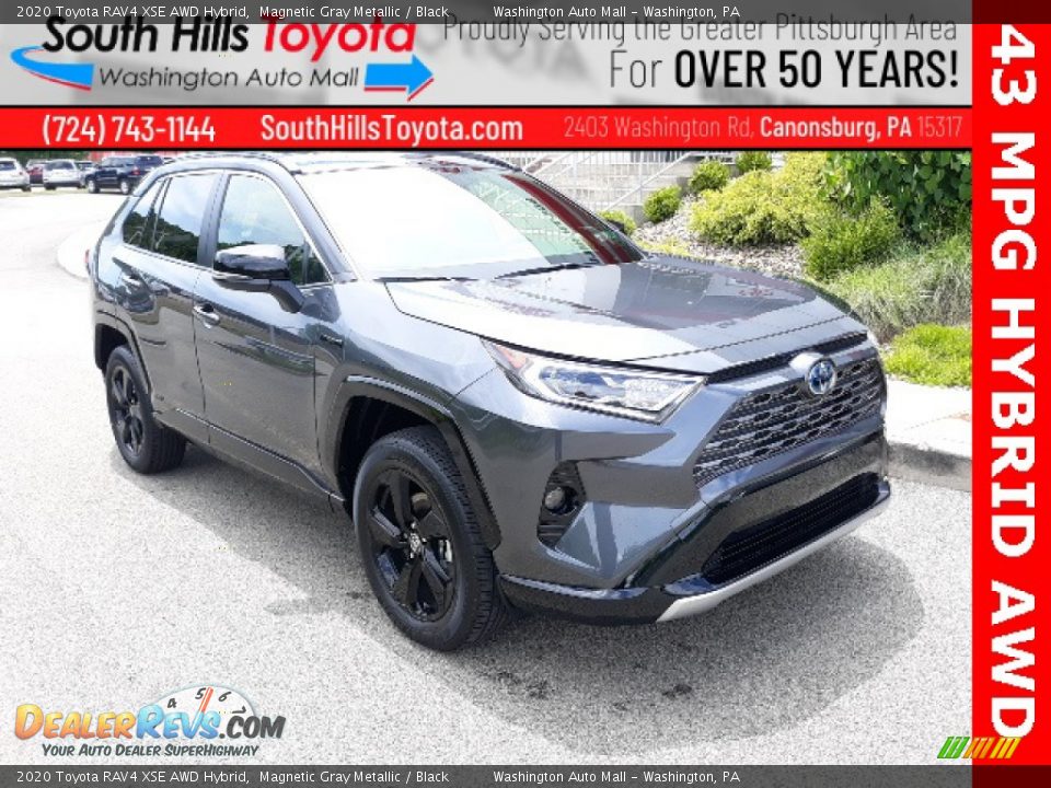 2020 Toyota RAV4 XSE AWD Hybrid Magnetic Gray Metallic / Black Photo #1