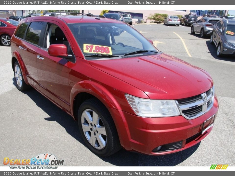 2010 Dodge Journey R/T AWD Inferno Red Crystal Pearl Coat / Dark Slate Gray Photo #3