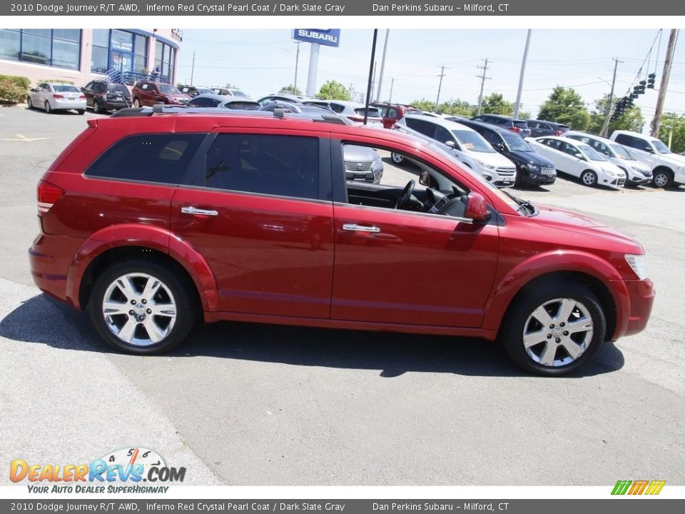 2010 Dodge Journey R/T AWD Inferno Red Crystal Pearl Coat / Dark Slate Gray Photo #4