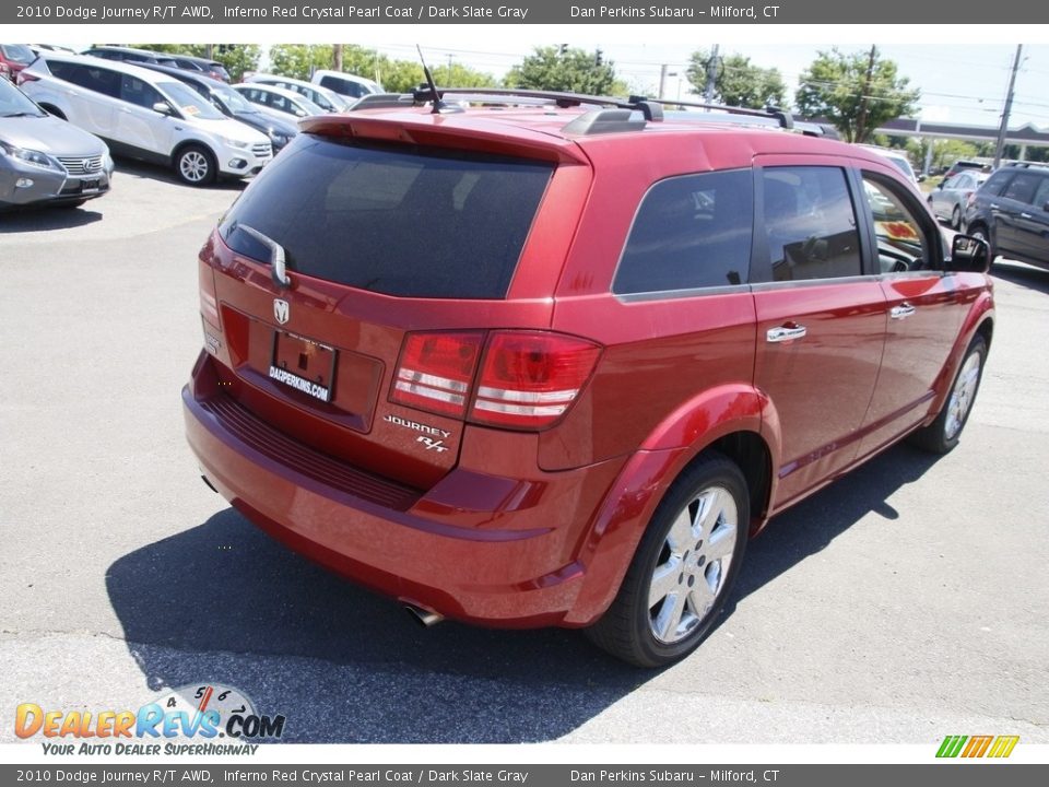2010 Dodge Journey R/T AWD Inferno Red Crystal Pearl Coat / Dark Slate Gray Photo #5