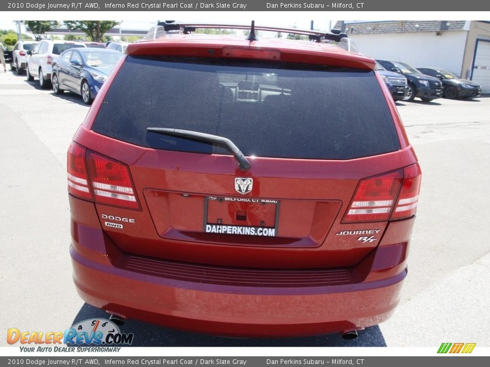 2010 Dodge Journey R/T AWD Inferno Red Crystal Pearl Coat / Dark Slate Gray Photo #6