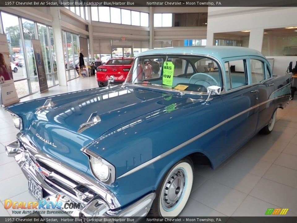 Front 3/4 View of 1957 Chevrolet Bel Air Sedan Photo #1