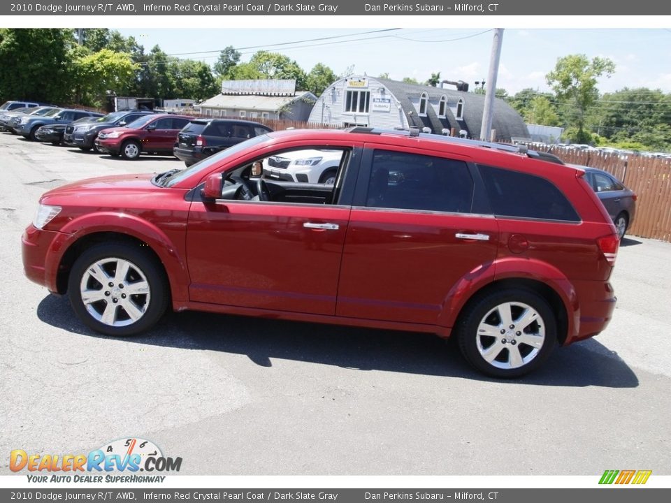 2010 Dodge Journey R/T AWD Inferno Red Crystal Pearl Coat / Dark Slate Gray Photo #8