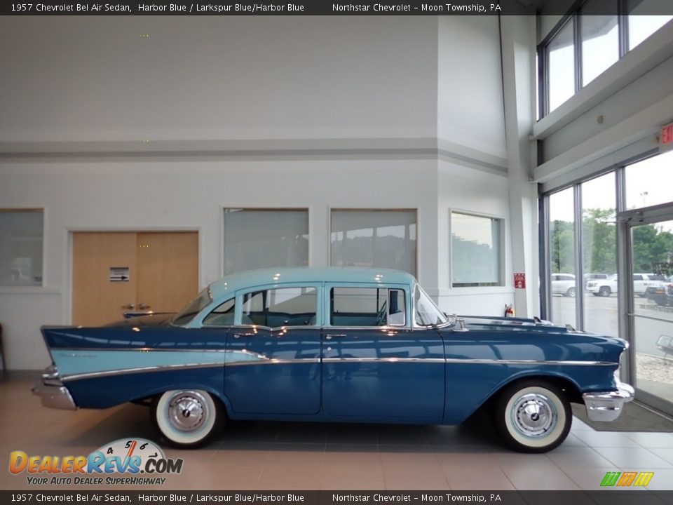 Harbor Blue 1957 Chevrolet Bel Air Sedan Photo #3
