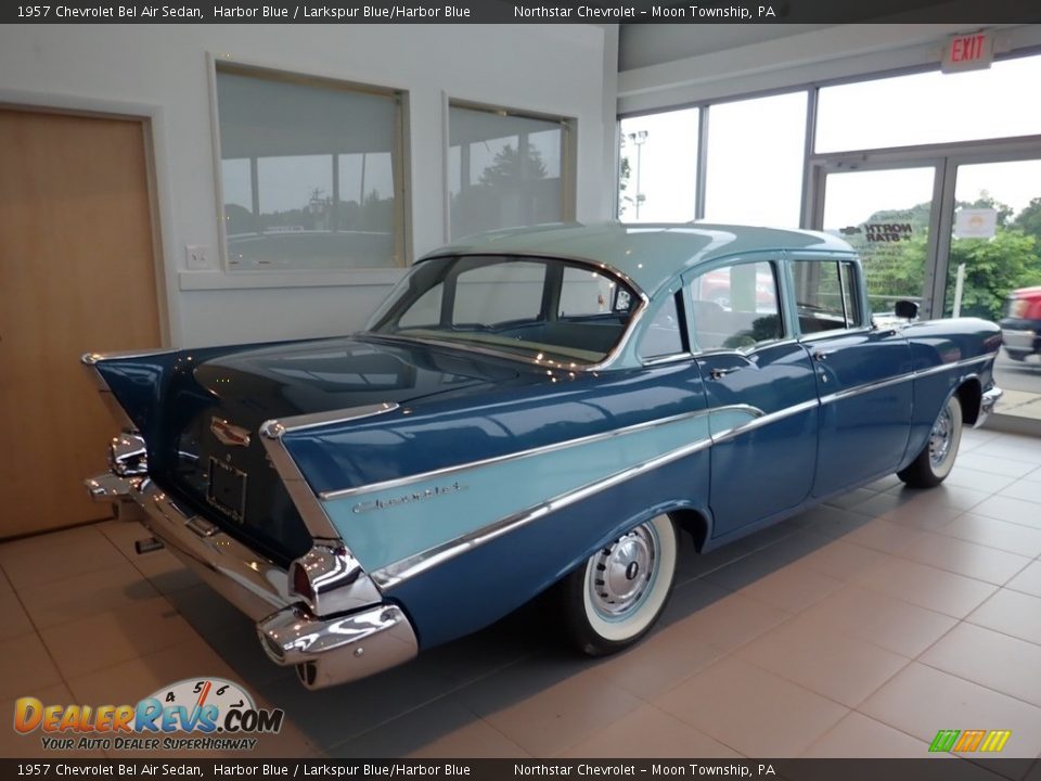 1957 Chevrolet Bel Air Sedan Harbor Blue / Larkspur Blue/Harbor Blue Photo #4