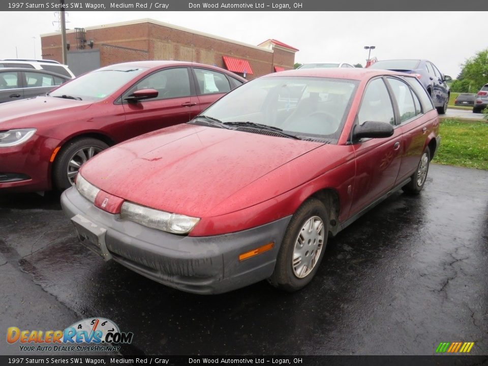 Medium Red 1997 Saturn S Series SW1 Wagon Photo #5