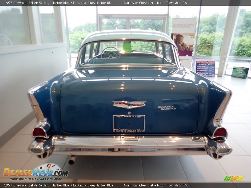 1957 Chevrolet Bel Air Sedan Harbor Blue / Larkspur Blue/Harbor Blue Photo #5