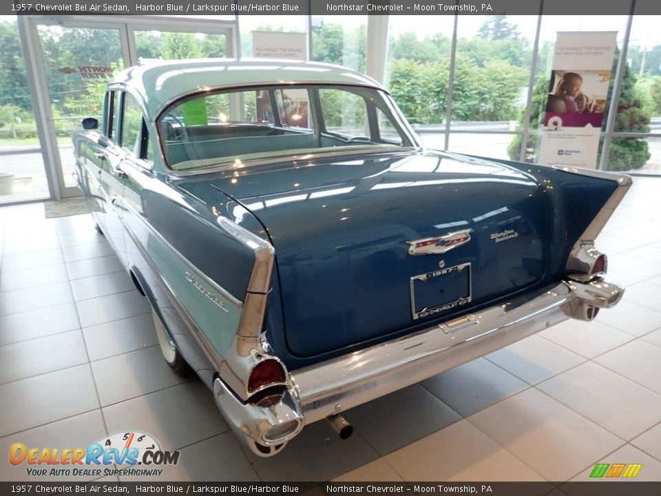 1957 Chevrolet Bel Air Sedan Harbor Blue / Larkspur Blue/Harbor Blue Photo #6