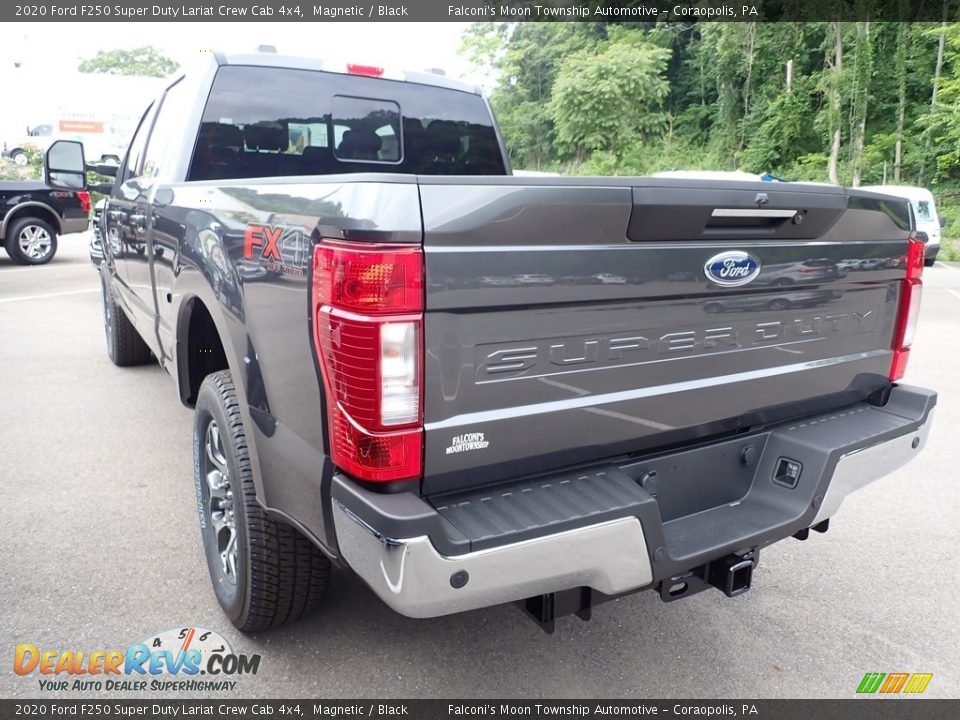 2020 Ford F250 Super Duty Lariat Crew Cab 4x4 Magnetic / Black Photo #6