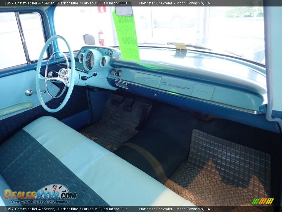 Larkspur Blue/Harbor Blue Interior - 1957 Chevrolet Bel Air Sedan Photo #9