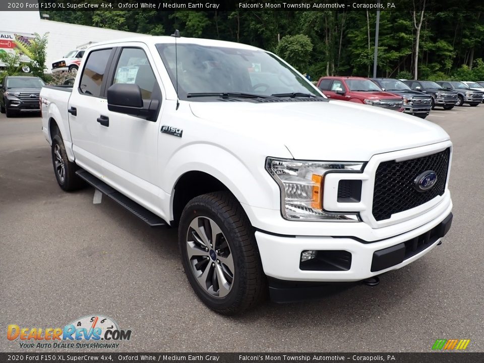 2020 Ford F150 XL SuperCrew 4x4 Oxford White / Medium Earth Gray Photo #3