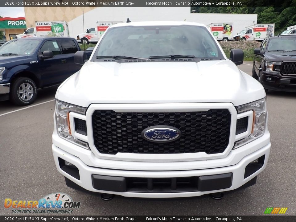 2020 Ford F150 XL SuperCrew 4x4 Oxford White / Medium Earth Gray Photo #4