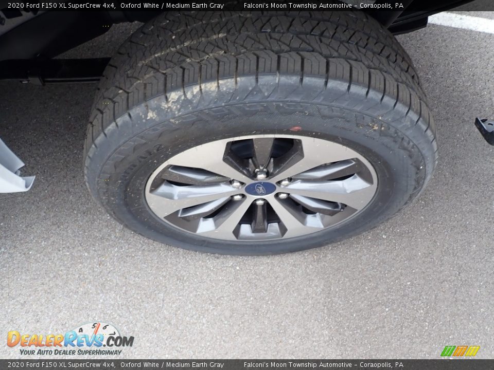2020 Ford F150 XL SuperCrew 4x4 Oxford White / Medium Earth Gray Photo #7