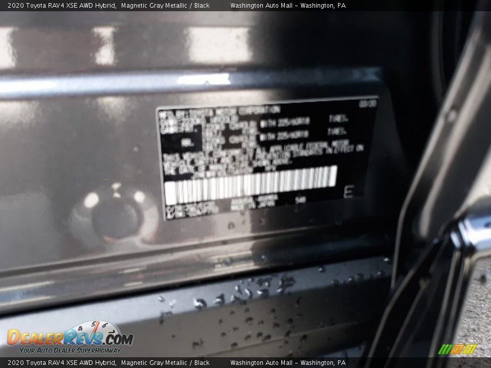 2020 Toyota RAV4 XSE AWD Hybrid Magnetic Gray Metallic / Black Photo #35