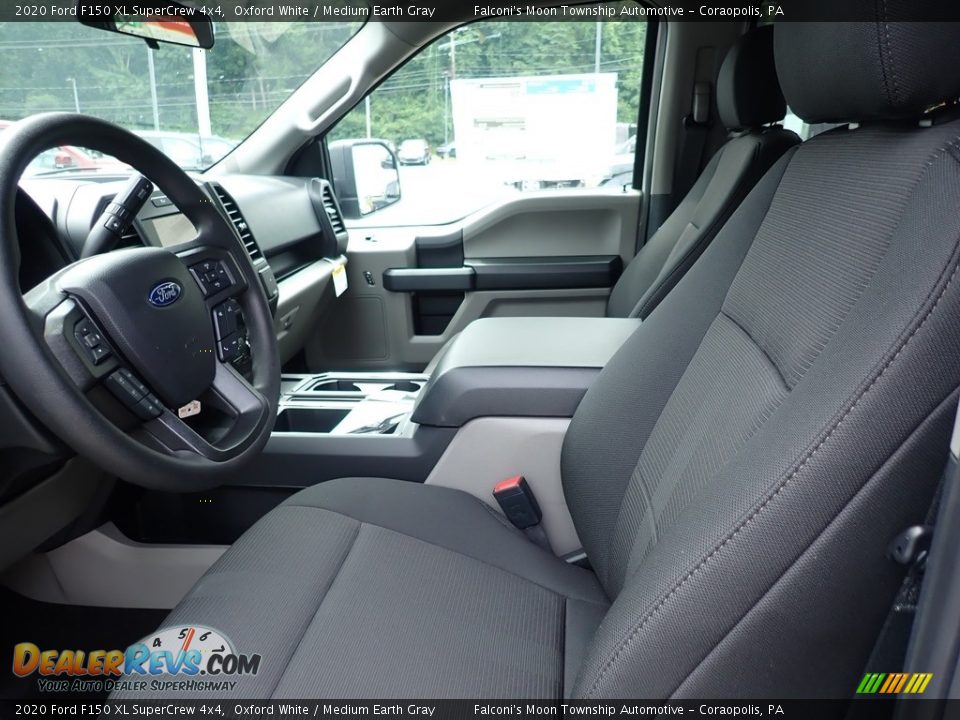 2020 Ford F150 XL SuperCrew 4x4 Oxford White / Medium Earth Gray Photo #11