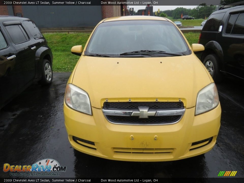 2009 Chevrolet Aveo LT Sedan Summer Yellow / Charcoal Photo #4