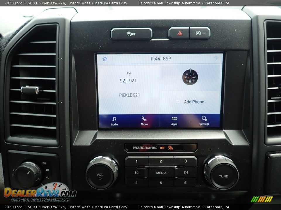 2020 Ford F150 XL SuperCrew 4x4 Oxford White / Medium Earth Gray Photo #14