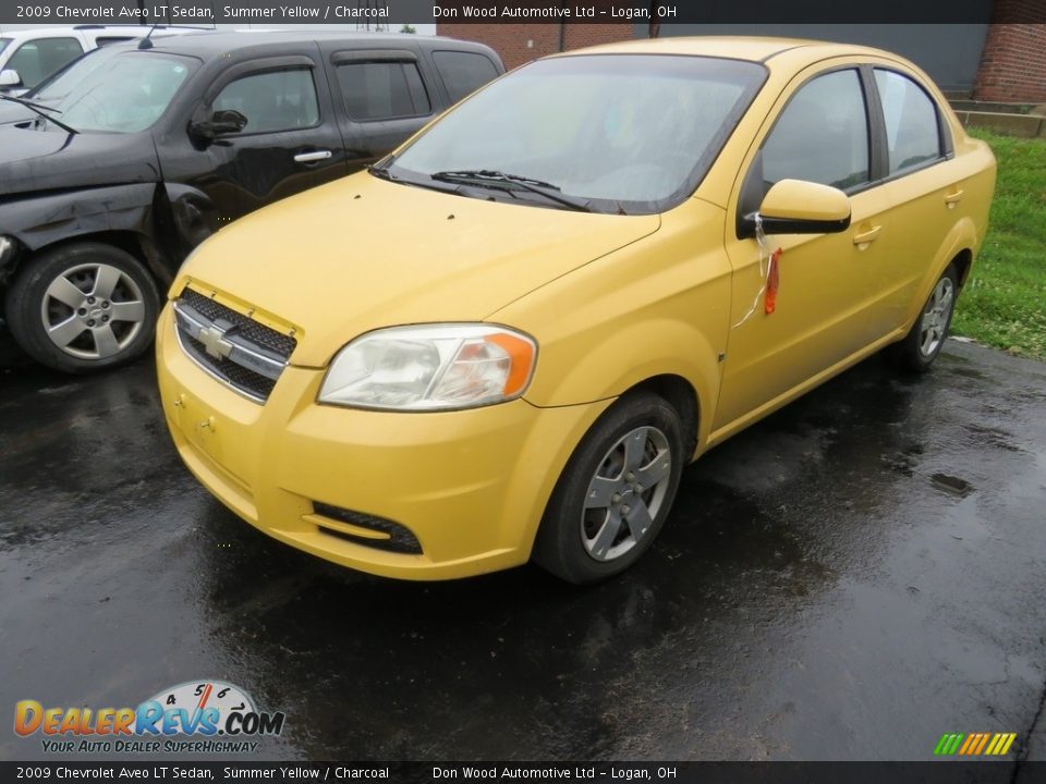 2009 Chevrolet Aveo LT Sedan Summer Yellow / Charcoal Photo #5