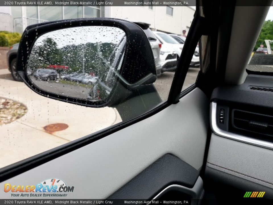 2020 Toyota RAV4 XLE AWD Midnight Black Metallic / Light Gray Photo #7