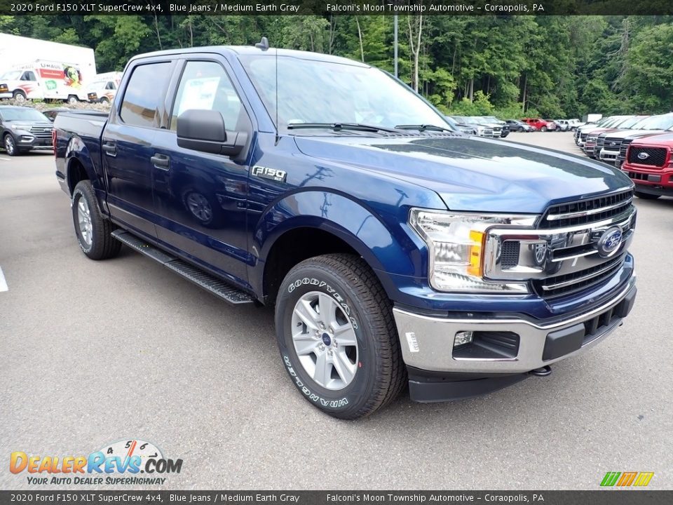 2020 Ford F150 XLT SuperCrew 4x4 Blue Jeans / Medium Earth Gray Photo #2