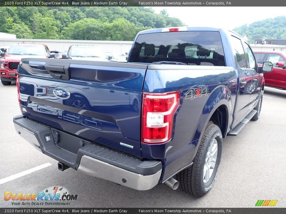 2020 Ford F150 XLT SuperCrew 4x4 Blue Jeans / Medium Earth Gray Photo #3