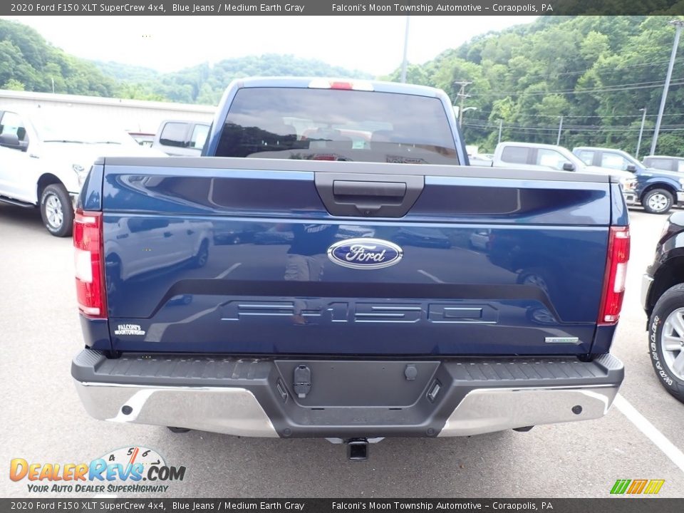 2020 Ford F150 XLT SuperCrew 4x4 Blue Jeans / Medium Earth Gray Photo #4