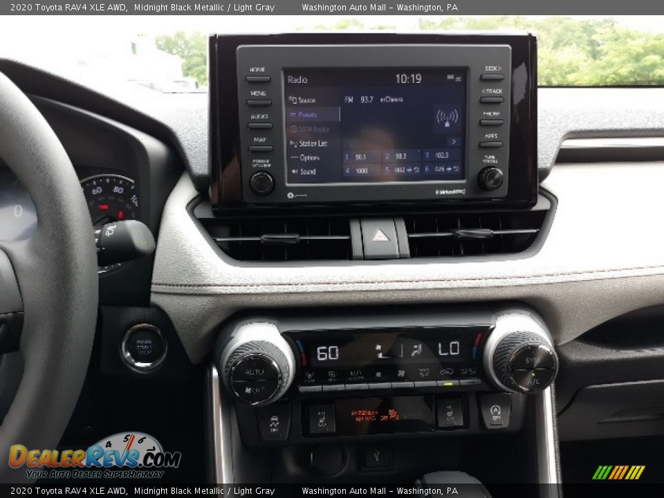 2020 Toyota RAV4 XLE AWD Midnight Black Metallic / Light Gray Photo #13