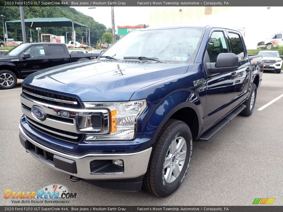 2020 Ford F150 XLT SuperCrew 4x4 Blue Jeans / Medium Earth Gray Photo #6