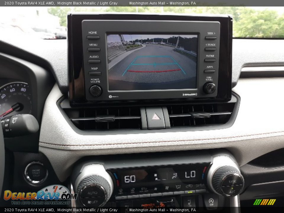 2020 Toyota RAV4 XLE AWD Midnight Black Metallic / Light Gray Photo #14