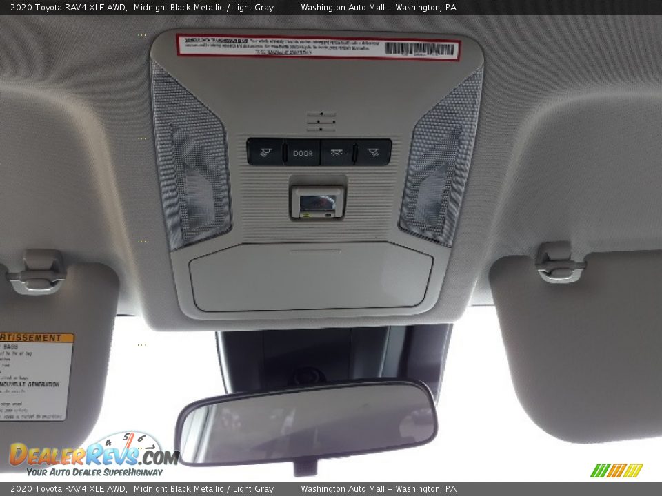 2020 Toyota RAV4 XLE AWD Midnight Black Metallic / Light Gray Photo #18