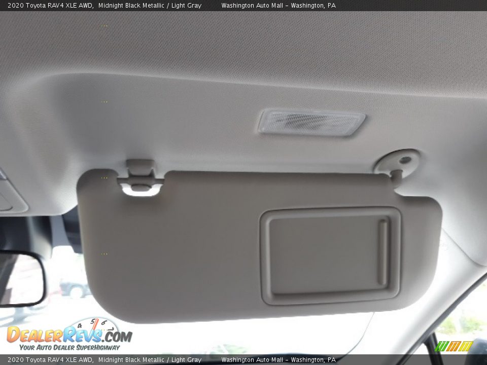 2020 Toyota RAV4 XLE AWD Midnight Black Metallic / Light Gray Photo #19