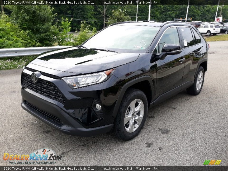 2020 Toyota RAV4 XLE AWD Midnight Black Metallic / Light Gray Photo #20