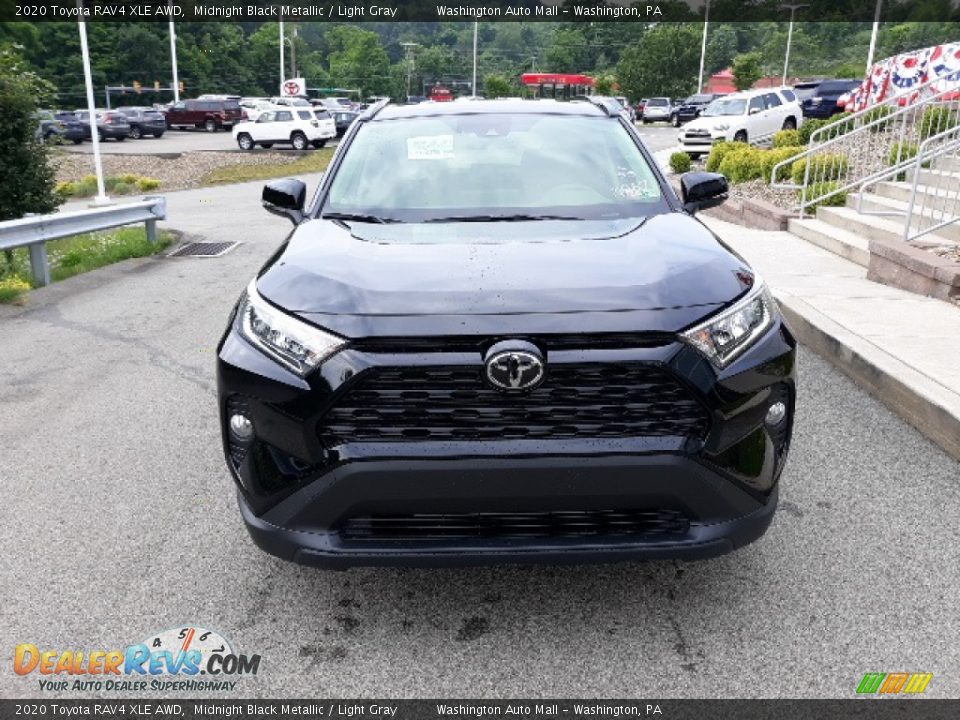 2020 Toyota RAV4 XLE AWD Midnight Black Metallic / Light Gray Photo #21