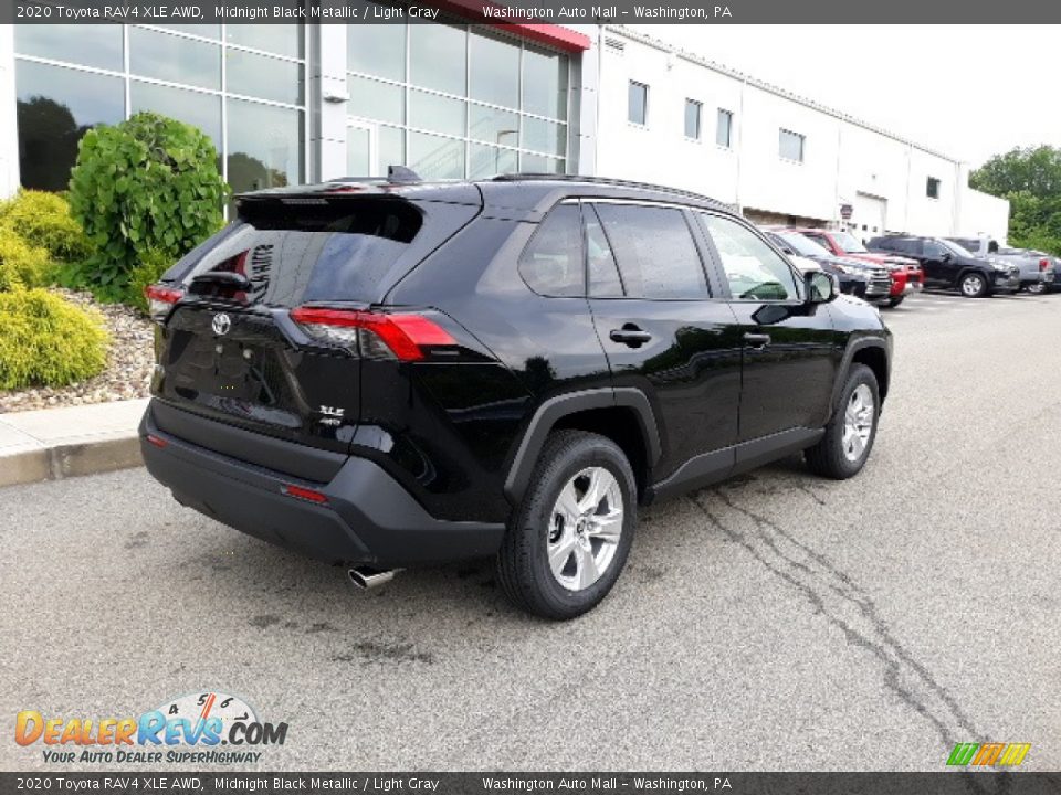 2020 Toyota RAV4 XLE AWD Midnight Black Metallic / Light Gray Photo #23