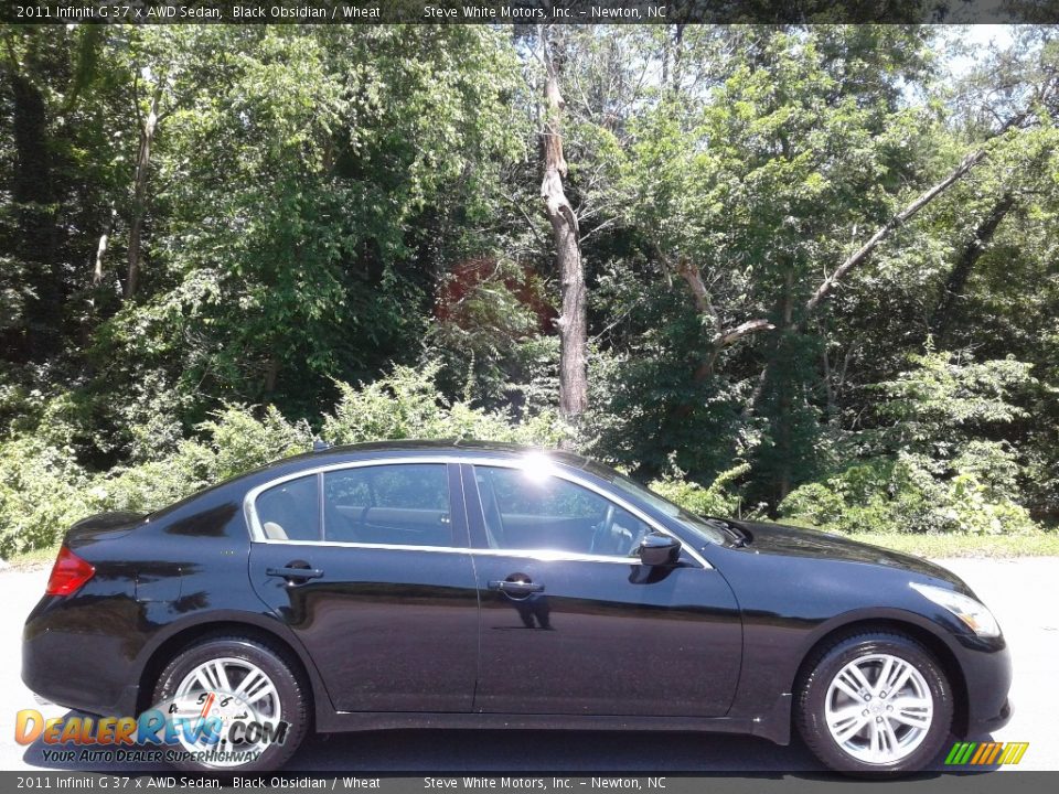 2011 Infiniti G 37 x AWD Sedan Black Obsidian / Wheat Photo #7