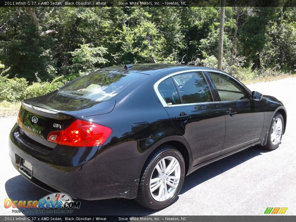 2011 Infiniti G 37 x AWD Sedan Black Obsidian / Wheat Photo #8