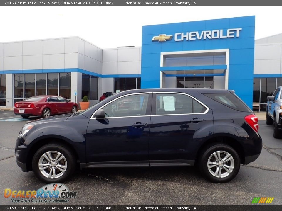 2016 Chevrolet Equinox LS AWD Blue Velvet Metallic / Jet Black Photo #3