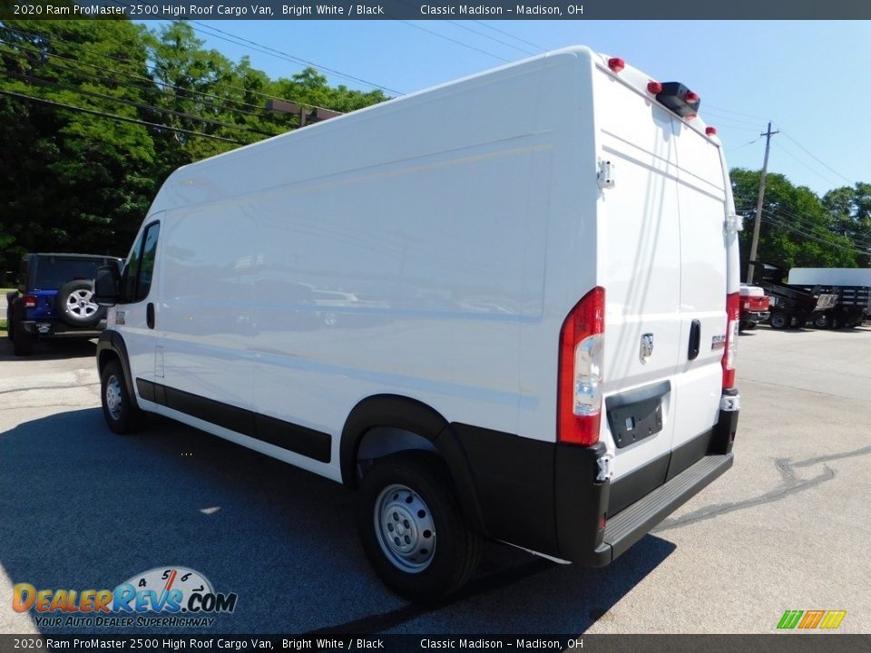 2020 Ram ProMaster 2500 High Roof Cargo Van Bright White / Black Photo #6