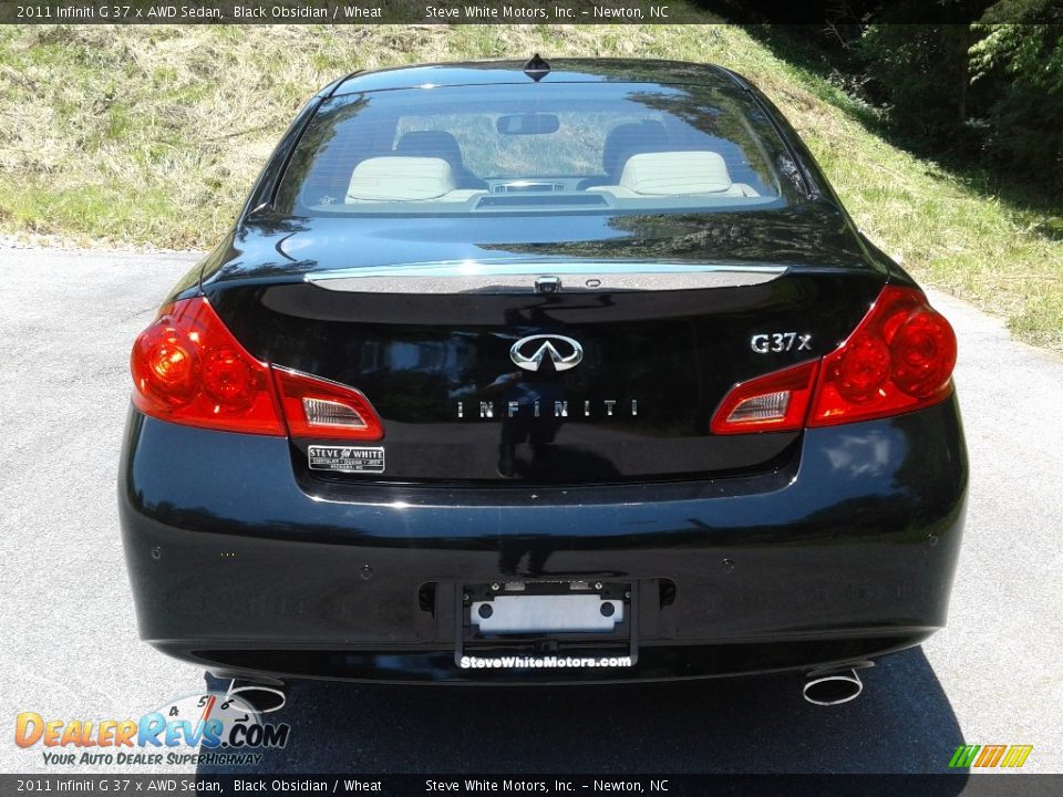 2011 Infiniti G 37 x AWD Sedan Black Obsidian / Wheat Photo #9
