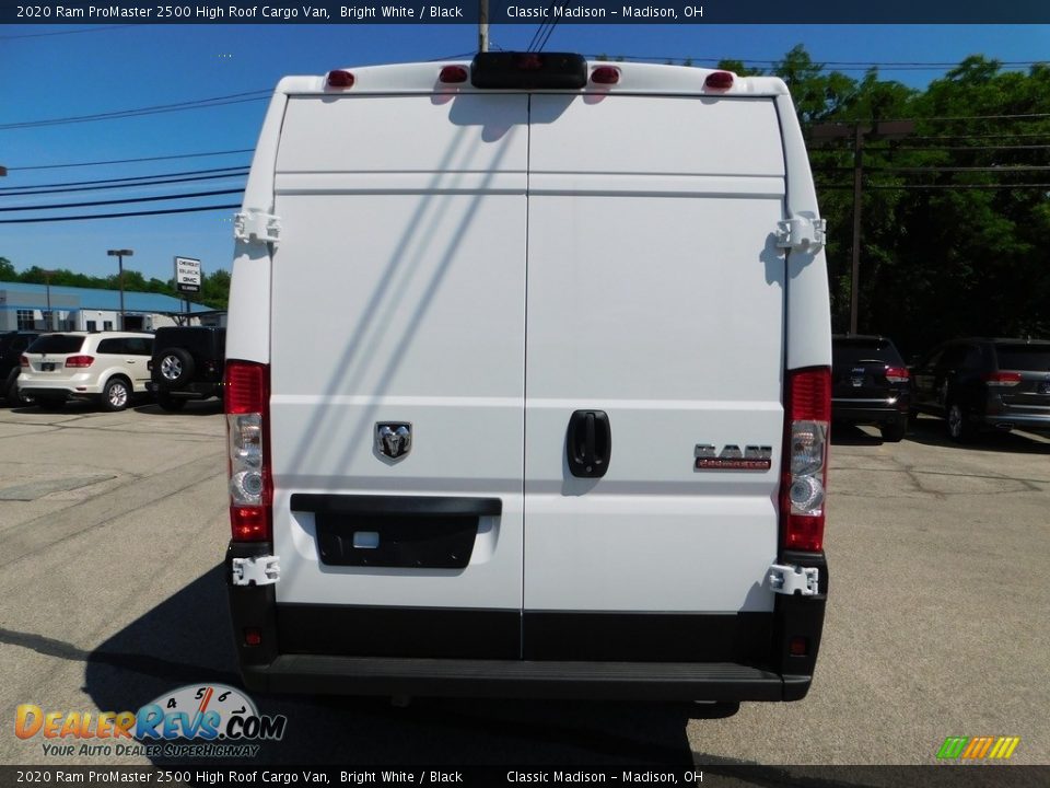 2020 Ram ProMaster 2500 High Roof Cargo Van Bright White / Black Photo #7