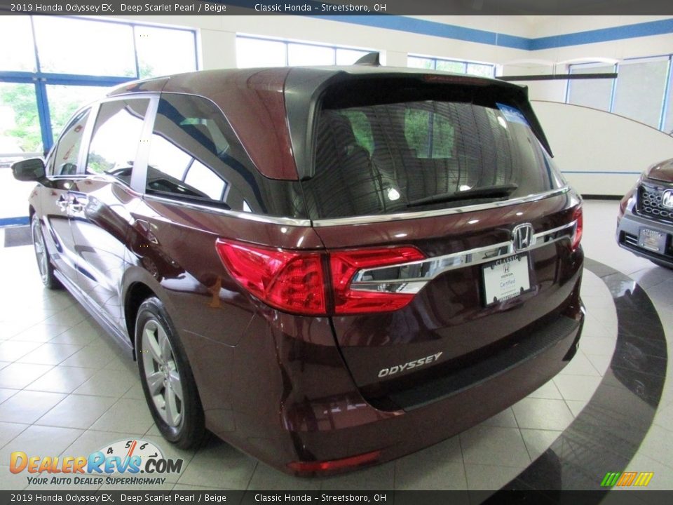 2019 Honda Odyssey EX Deep Scarlet Pearl / Beige Photo #3