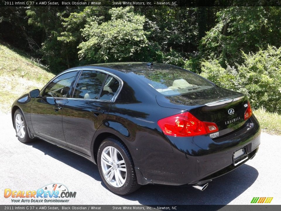 2011 Infiniti G 37 x AWD Sedan Black Obsidian / Wheat Photo #10