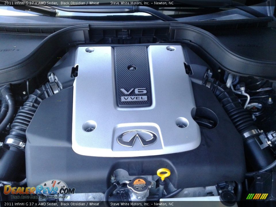 2011 Infiniti G 37 x AWD Sedan Black Obsidian / Wheat Photo #11